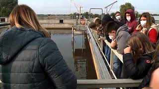 Iskolások látogatták meg a kiskunhalasi szennyvíz tisztító telepet